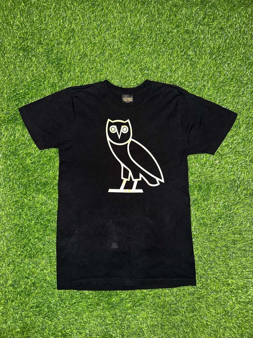 October's Very Own Owl Logo T-Shirt Size Small Black
